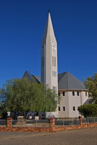 Art Deco style Dutch Reformed Church in Loeriesfontein