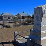 Monument to Reverend Pieter Rossouw in the NG Kerk Grounds