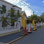 Matjiesfontein petrol station is located next to the Laird's Arms