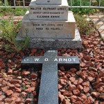 The headstone for Lieutenant Walter Arnot's grave was commissioned by his wife Eleanor Seabrook