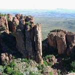 Dolerite cliffs in the Valley of Desolation