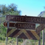 Lonely crossroads at the southern end of the Swaerhoek Valley